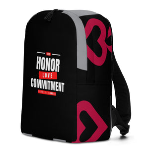 Honor-Love-Commitment Minimalist Backpack